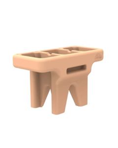 Pila Oasis Con Doble Batea Beige 