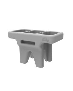 Pila Oasis Con Doble Batea Gris