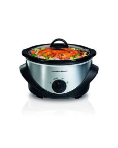 Olla Cocimiento Lento Hamilton Beach 4 Litros Negra