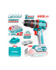 Taladro Bateria Total 20V + 2 Baterias