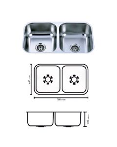 Combo Fregadero + Grifo +  Escurridor + Lavacopas