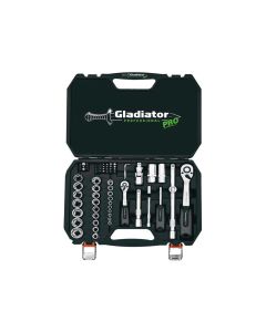 Juego de Cubos Gladiador 1/2" y 1/4" 73 Piezas