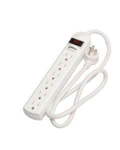 Regleta Eagle 6 Tomas Con Enchufe Curvo Blanco