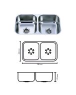 Combo Fregadero + Grifo + Escurridor + Lavacopas