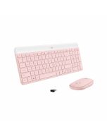 Teclado+Mouse Inalámbrico Logitech Rosado