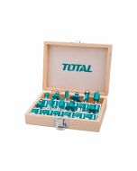 Juego Cuchillas Router Total 1/4" 12 Piezas